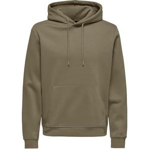 ONLY & SONS Sweat à capuche ONSCONNOR pour homme - Coupe droite XS - XXL, Caribou, XXL