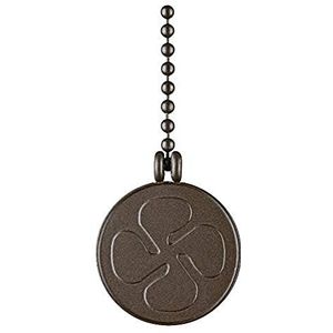 77083 Trekketting in muntvorm met ventilator, geolied brons