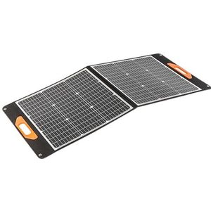 Högert Technik - Panneau solaire 100 W | Chargeur solaire portable avec 2 ports USB (USB-A/Type-C) | Panneaux solaires IPX4 Camping Outdoor pour téléphone portable, iPhone, smartphone, tablette,