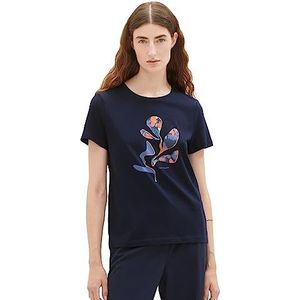 TOM TAILOR T-shirt imprimé pour femme, 11758-Midnight Sail, S