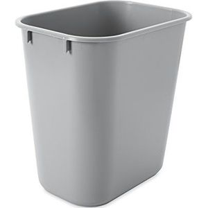 Rubbermaid Commercial Products FG295500GRAY vuilnisbak, klein, 34,6 cm, rechthoekig, Deskside, grijs