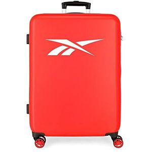 Reebok Portland Koffer middelgroot, één maat, rood, Talla única, middelgrote koffer, Rood, Middelgrote koffer