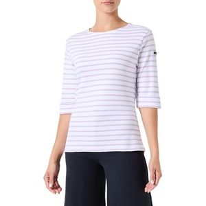 Armor Lux Marinière Cancale Femme Sweater, Blanc/Delfinium, S