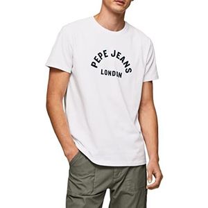 Pepe Jeans Raferty T-shirt voor heren, Wit.