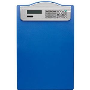 ALCO-Albert 5518-15 klembord met zonne-rekenmachine A4 blauw