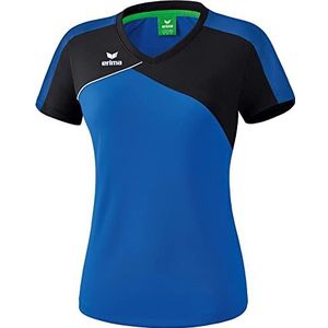 Erima Premium One 2.0 T- dames-T-shirt (1 stuk), New Royal/zwart/wit