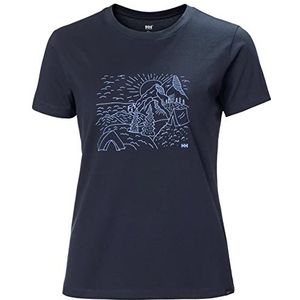 Helly Hansen t-shirt dames, marineblauw (597)