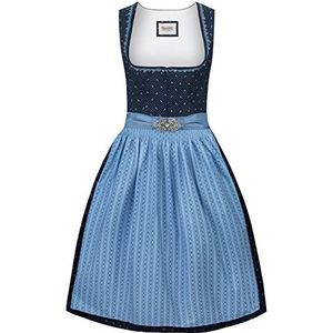 Stockerpoint Dirndl Dunja damesjurk voor speciale gelegenheden, Blauw