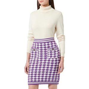 NALLY Jupe en tricot pour femme, violet, XL-XXL