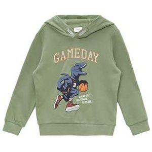 s.Oliver 2150283 Sweatshirt met capuchon voor jongens, 7372 Groen