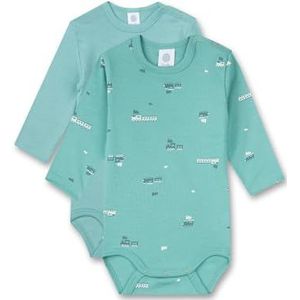 Sanetta 324437 babyrompertjes voor jongens, 2 stuks, Groen/Blauw