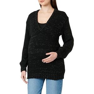 SUPERMOM Dent trui lange mouwen sweater, Black-P090, 40 dames, zwart - P090, 38, zwart - P090