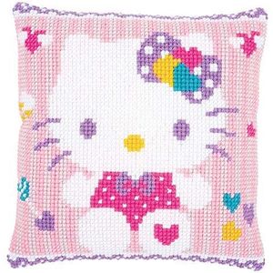 Vervaco Hello Kitty kruissteekset, pastel, NA, 40 x 40 cm