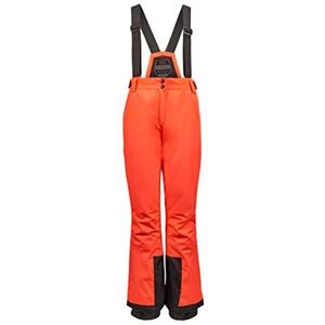 Killtec Erielle functionele broek met afneembare bandjes, randbescherming en sneeuwvanger, neonkoraal, maat 34
