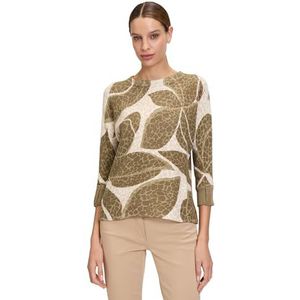Betty Barclay Pull pour femme, Kaki/naturel, 40