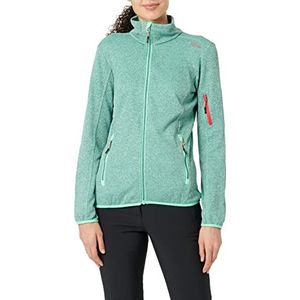 CMP Lichtgewicht gebreide fleece jas met mesh dames fleece jas, munt water