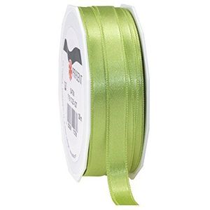 C.E. Pattberg Cadeaulint, satijnlint, pistache groen, 22 meter voor geschenkverpakking, 1 cm breed, decoratief lint voor decoratie en knutselen, decoratief lint voor geschenken, voor elke gelegenheid