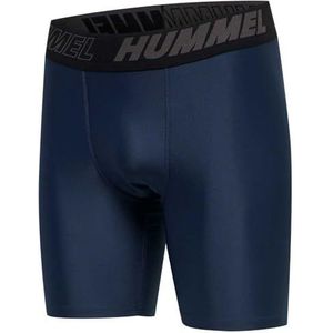 hummel Hmlte Topaz Tight Shorts Heren, Insignia Blue, M, Blauwe badge