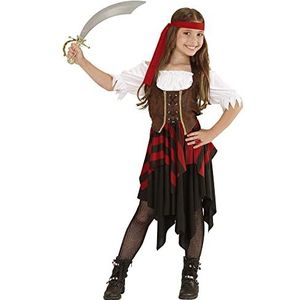 Widmann - Piratenkostuum voor kinderen, jurk, korset, hoofdband, carnavalsfeest, carnaval