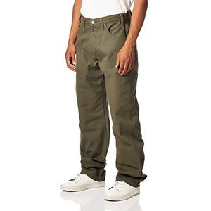 Dickies Sanded Duck Timmermansjeans voor heren, casual pasvorm, Groen schuim., Taile 32/lengte 32