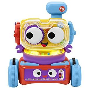 Fisher-Price Robot éducatif Linus 4 en 1 pour bébés et tout-petits, jouet à partir de 6 mois, version néerlandaise, HDJ15