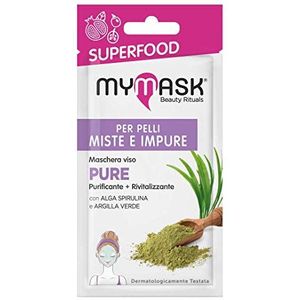 My Mask, Line Superfood gezichtsmasker voor onzuivere huid, reinigt de gezichtshuid grondig, 8 ml