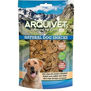 Arquivet Natural Dog Snacks Mini Konijn en kabeljauw - Natural Dog Snacks - 100g