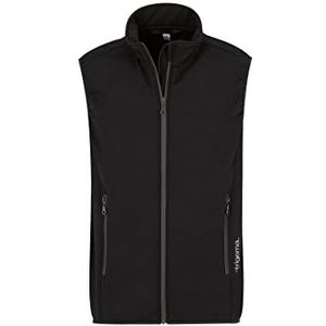 Trigema Softshell vest voor heren, zwart, L, zwart.