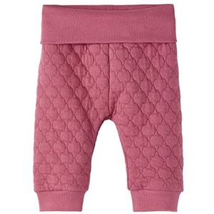 Name It Nbflillian Quilt Pant Sportbroek Baby Meisjes, Roze, 50, wijnroze