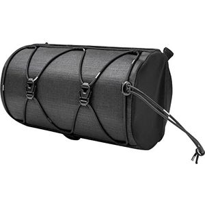 Topeak Uniseks buisvormige stuurtas voor volwassenen, zwart, 3,8 liter