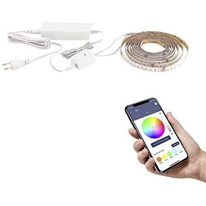 EGLO connect.z Stripe-Z Ledstrip, 5 m, Zigbee, bestuurbaar via app en spraakbediening, warm wit - koud, RGB, dimbaar, zelfklevend en op maat te snijden