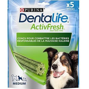 DENTALIFE ActivFresh - 5 kauwsnacks voor middelgrote honden - 115 g - dagelijkse mondhygiëne