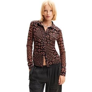 Desigual Ts_viena damesblouse, zwart.