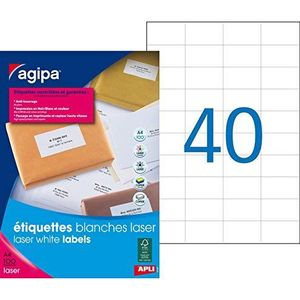 Agipa Box met 4000 laseretiketten, 52,5 x 29,7 cm