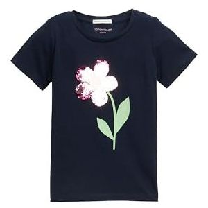 TOM TAILOR T-shirt pour fille, 10668 – Sky Captain Blue., 116-122