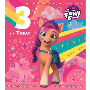 Danilo Cards My Little Pony Wenskaart voor de 3e verjaardag, 17,8 x 15,2 cm