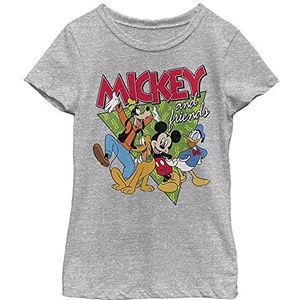 Disney T-shirt Mickey 90's Friends Girls, grijs gemêleerd Athletic, atletisch grijs gemêleerd