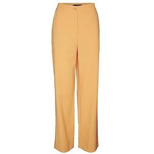 VERO MODA VMCARMEN HR Noos rechte damesbroek, oranje, maat L 32, oranje mock, oranje mock