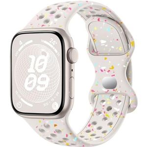 CeMiKa Sportarmbanden compatibel met Apple Watch 42 mm, 44 mm, 45 mm, 49 mm, voor dames en heren, ademende siliconen armband, milieuvriendelijk, recyclebaar, voor iWatch Series 9, 8, 7