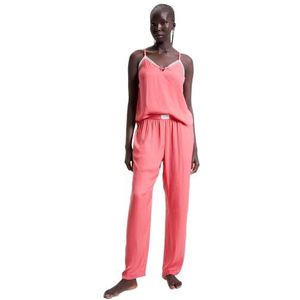 Tommy Hilfiger Pyjama en satin pour femme, Pink Dawn, L