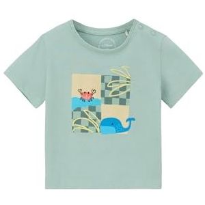 s.Oliver T-Shirt, Kurzarm T-Shirt, Manches Courtes Unisexe bébé, Bleu/Vert, 86