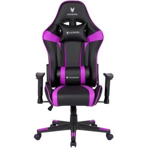 Oversteel - ULTIMET Professionele gamingstoel van kunstleer, 2D-armleuningen, in hoogte verstelbaar, rugleuning 180 graden kantelbaar, gaszuiger klasse 3, tot 120 kg, kleur violet