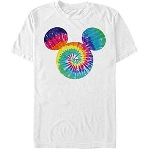 Disney Mickey Tie Dye Fill Organic T-shirt korte mouwen wit XXL XXL, Weiss