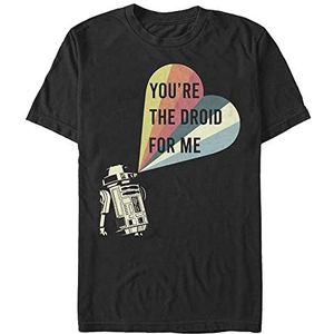 Star Wars Droid for Me Organic Short Sleeve T-Shirt Unisexe-Adulte, Noir, L