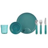 Mepal Mio kinderservies set – 6-delig – Kraamcadeau – Kinderservies – Deep turquoise