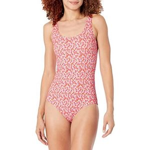 Amazon Essentials Maillot de bain une pièce pour femme (disponible en grande taille), pêche pâle, micro floral, taille XXL