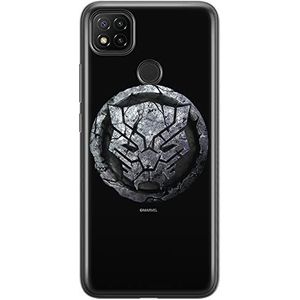 ERT GROUP Xiaomi REDMI 9C TPU beschermhoes origineel Marvel motief origineel gelicentieerd origineel Panther 013 zwart - Panther 013 - perfecte pasvorm voor de vorm van de mobiele telefoon