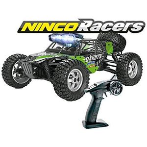 Ninco - NH93140 Ninco NincoRacers Dakota Desert Buggy in schaal 1/12 en 4-wielaandrijving groen 34 x 26 x 15,5 cm (NH93140) zwart