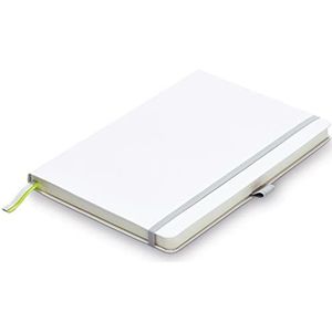 LAMY Paper notitieboek A6 810 - DIN A6 (102 x 144 mm) wit met lamy liniatuur 192 pagina's en rubberen sluiting
