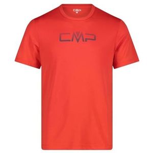 CMP T-shirt voor heren, microvezel, 39T7117P, Fire-antraciet